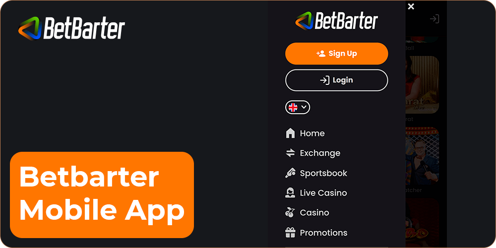 Betbarter Mobile App