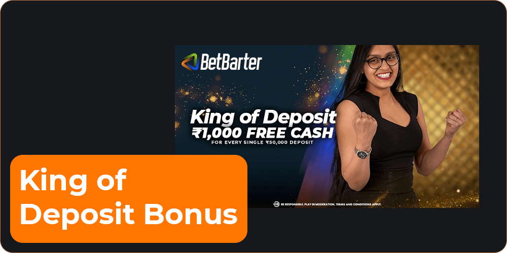 King of deposit Bonus