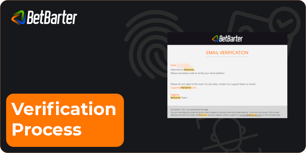 Betbarter verification process